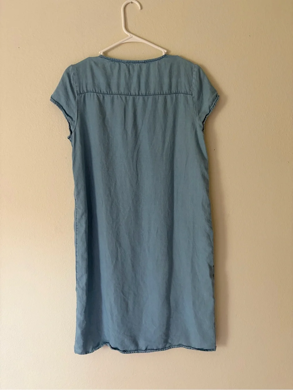 DownEast Light Blue Women Dress Boho Country Size Small